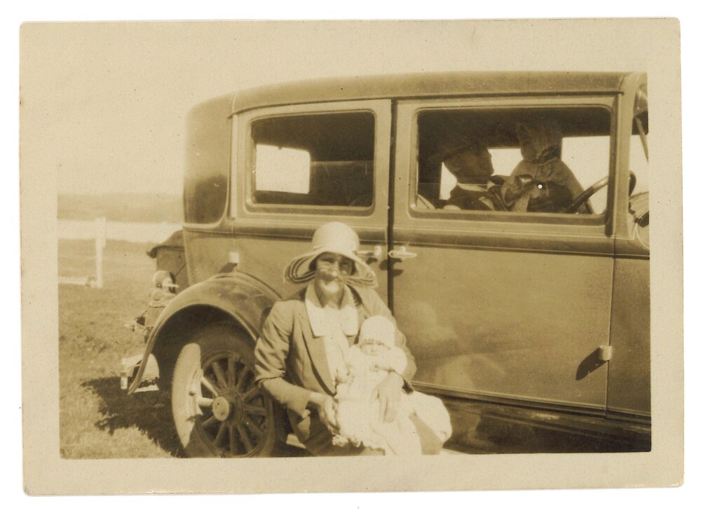 Myrtle, baby Pat and Mr. Whiteman