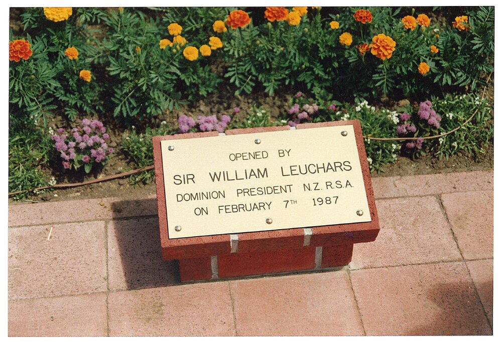 Plaque commemorating the opening of the Homewood Trust RSA Retirement Village