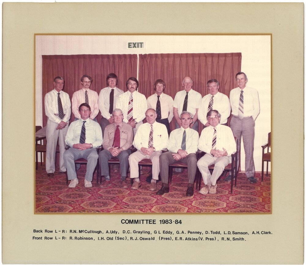 Katikati RSA Committee members 1983/1984