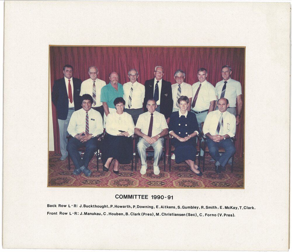 Katikati RSA Committee members 1990/1991