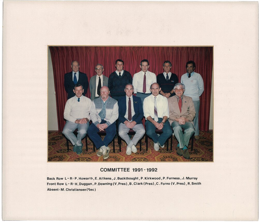 Katikati RSA Committee members 1991/1992
