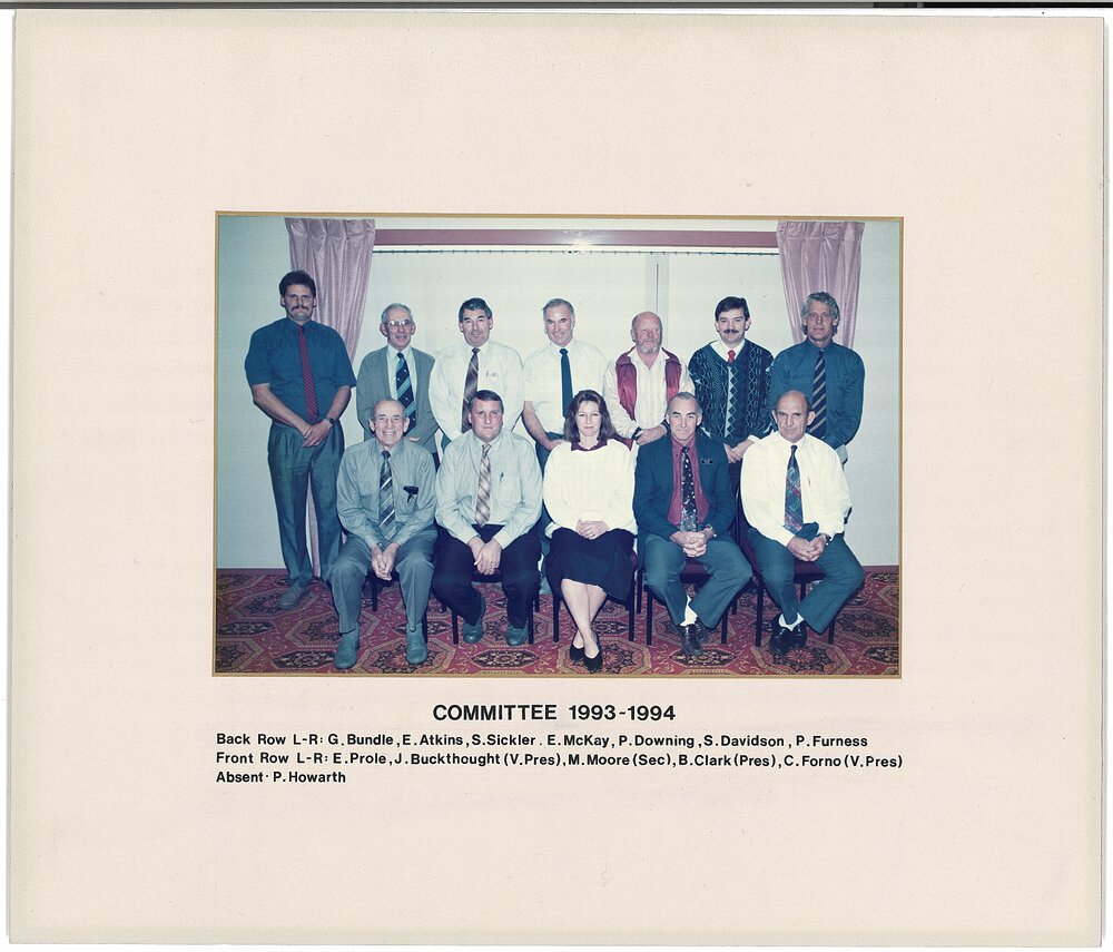 Katikati RSA Committee members 1993/1994