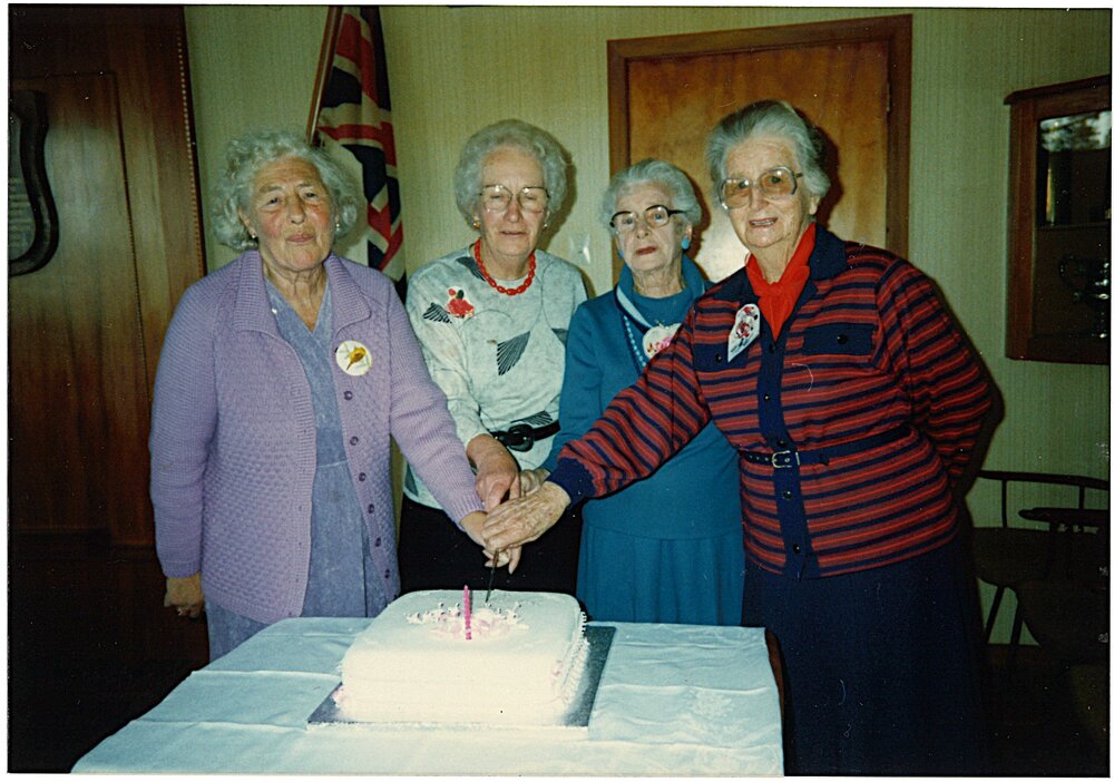 Cutting the RSA Women's Division's first ever birthday cake