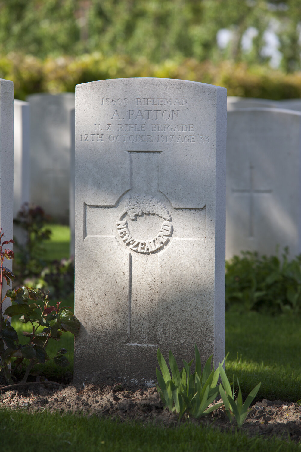 Archie Patton's grave