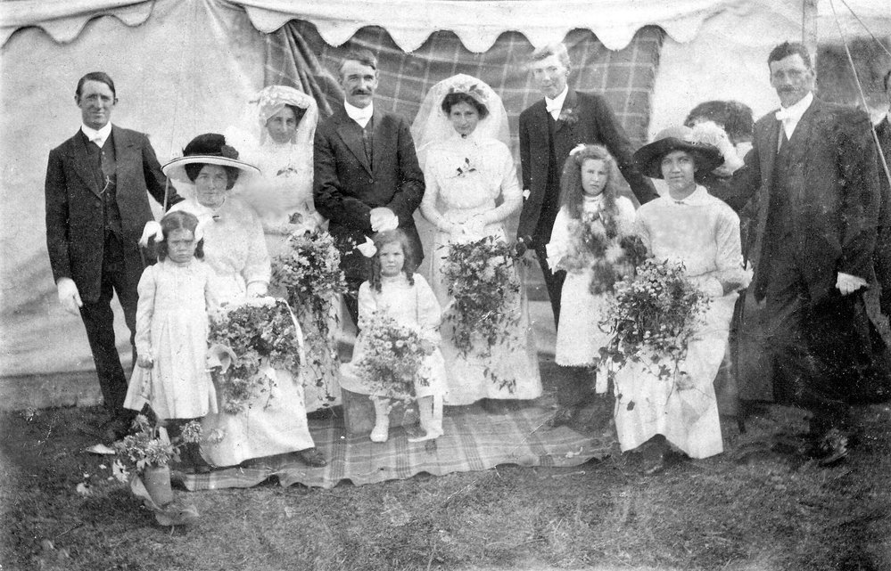 The Malyon family's double wedding