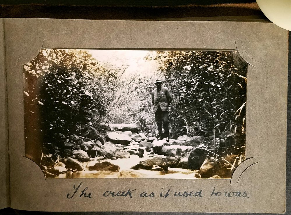 "The creek as it used to was"