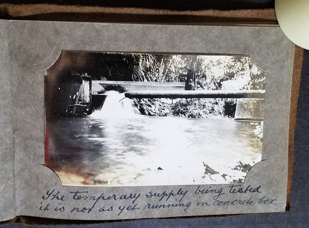 Temporary water supply being tested