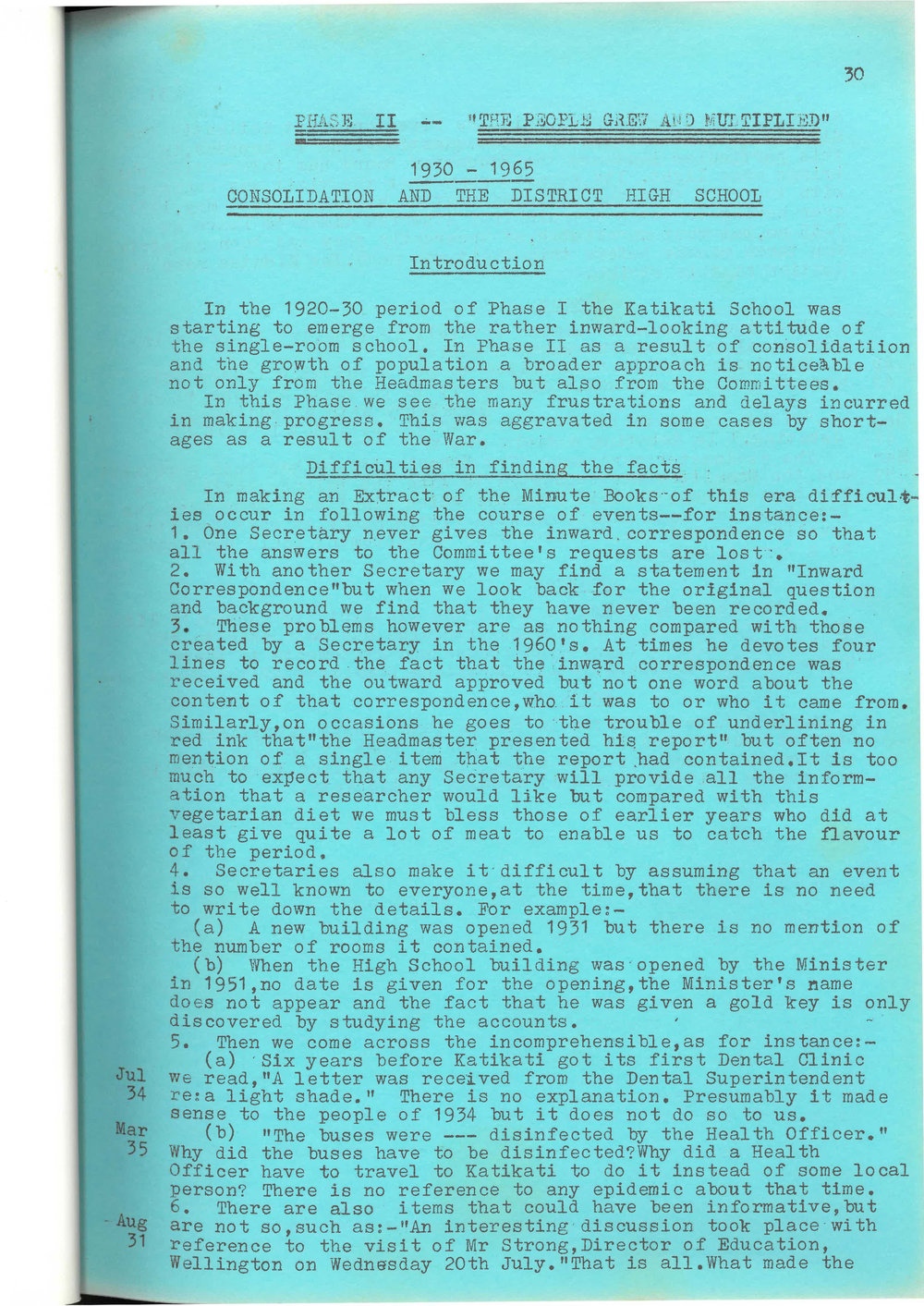 Part III of Hours of Minutes