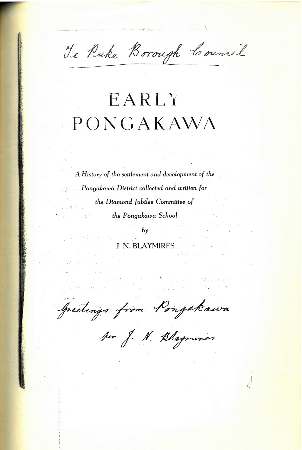 Early Pongakawa