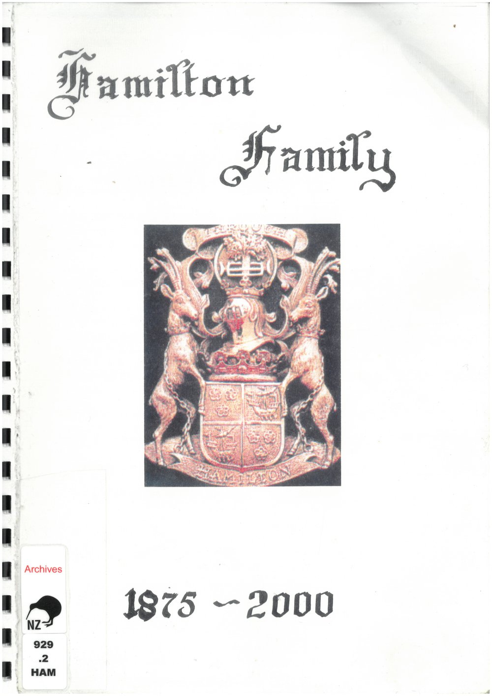 Hamilton Family 1875-2000