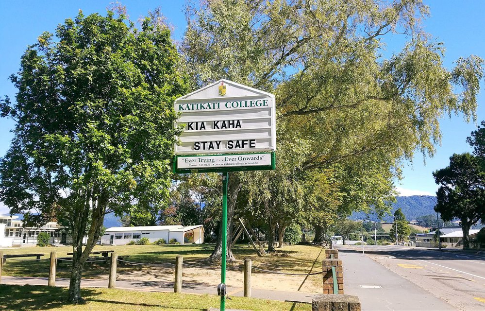 Katikati College Kia Kaha message during Covid-19 lockdown