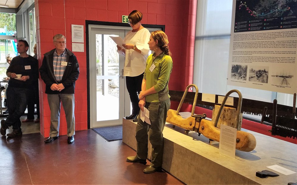 Opening of Kauri exhibition with Paula Gaelic