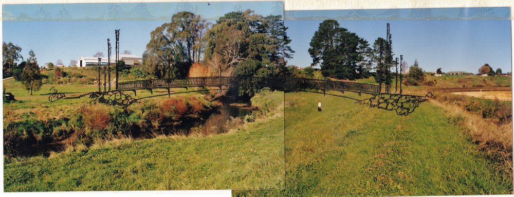 Concept bridge to join Haiku Pathway with Highfields across the Uretara River
