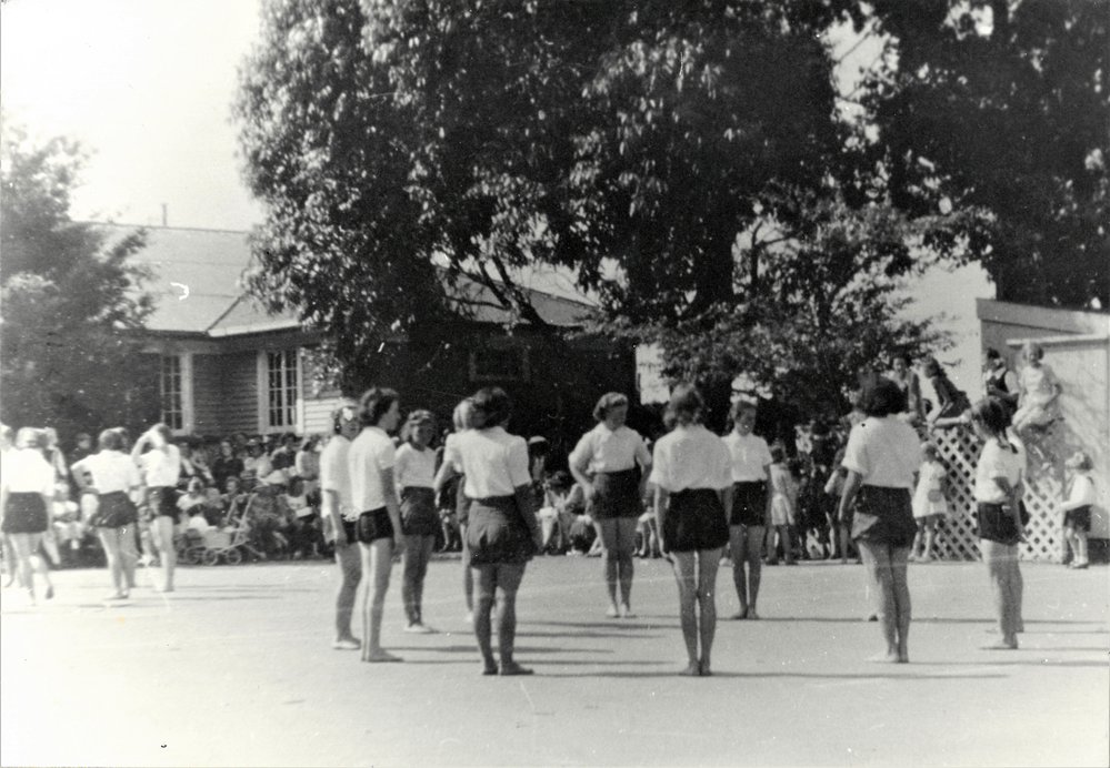 Folk dancers  at Katikati District High School 1949