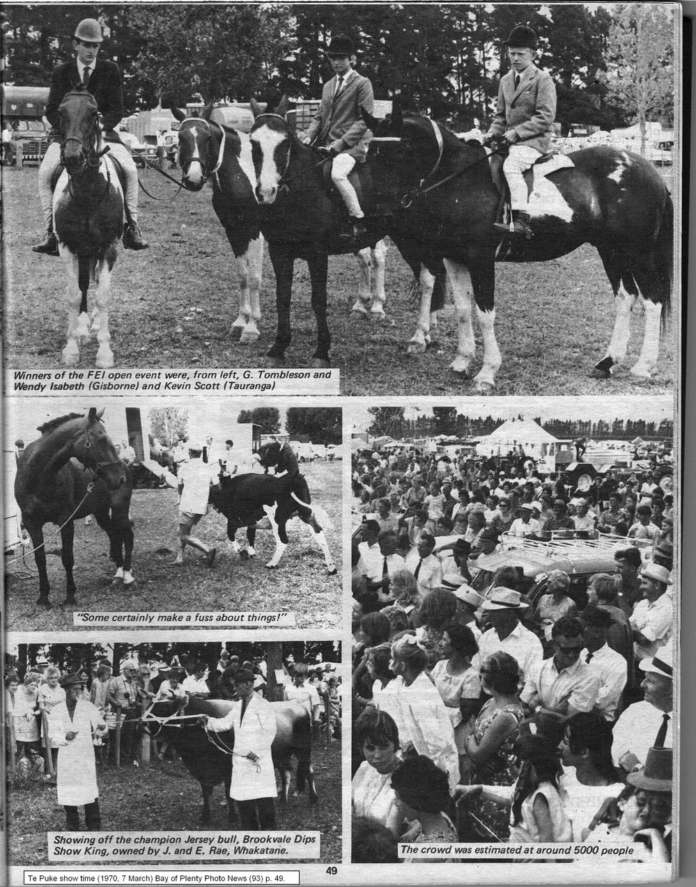 Te Puke A &amp; P Show 1970
