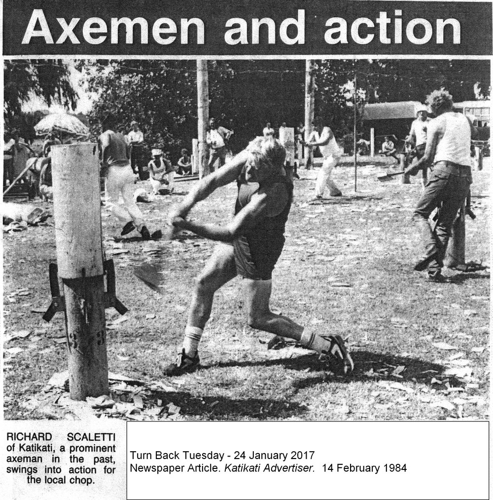 Wood chopping at the A &amp; P Show 1984
