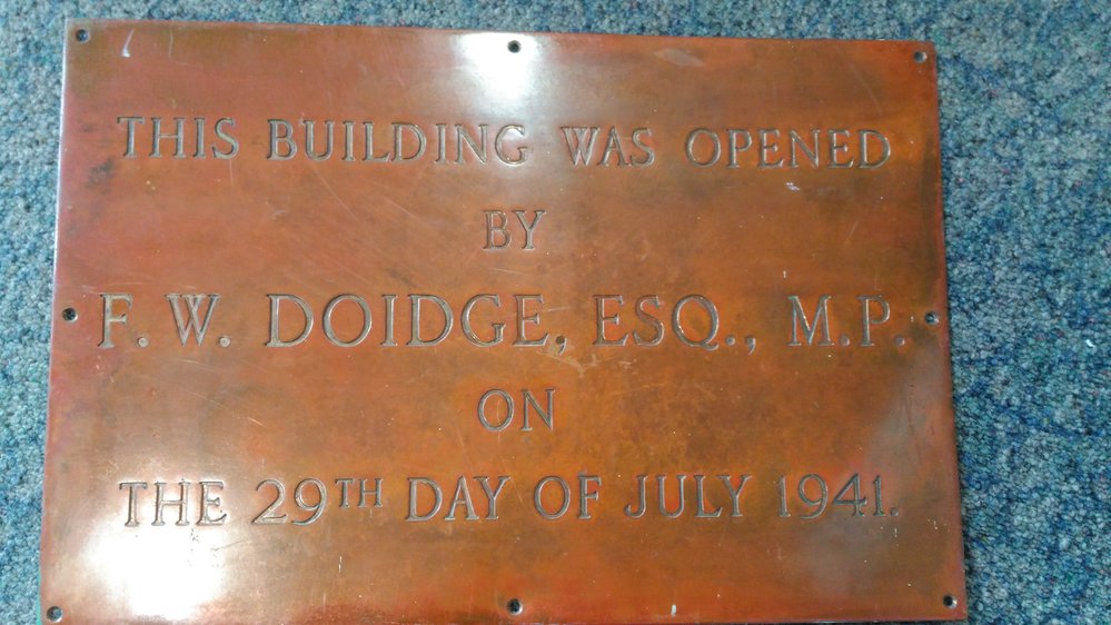 Katikati Post Office Building Plaque