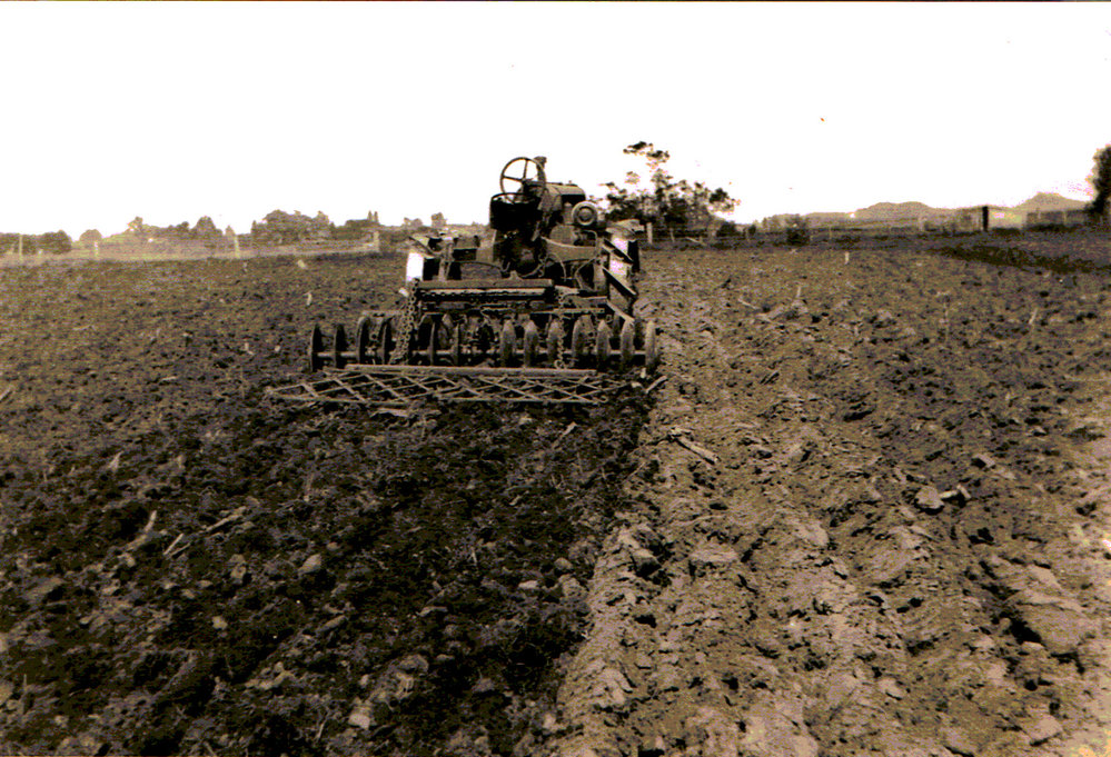 Ploughing farmland