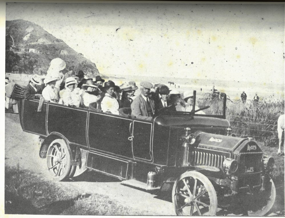 a Sharrabang at Waihi Beach