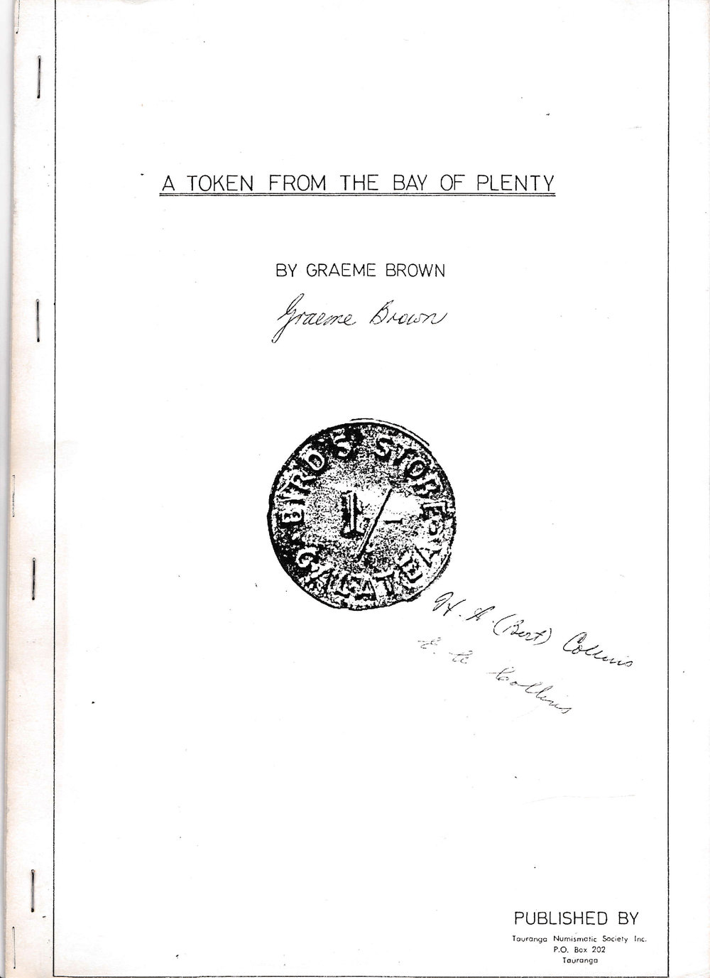 A Token from the Bay of Plenty