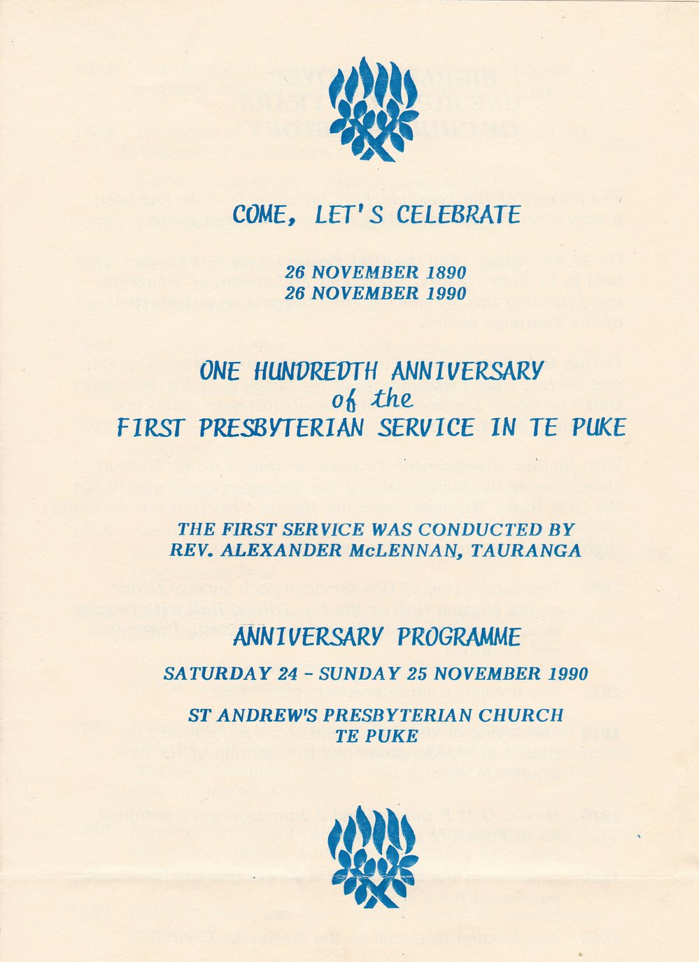 Come, let's celebrate