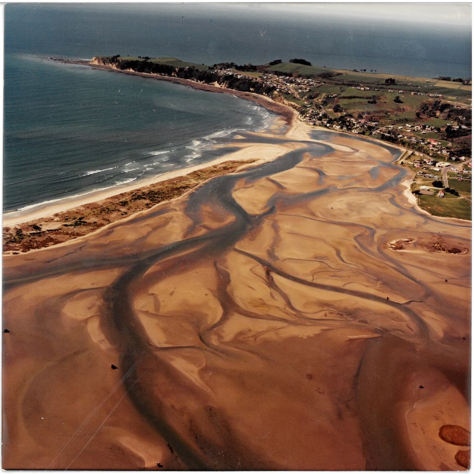 Maketu from the air in 1982