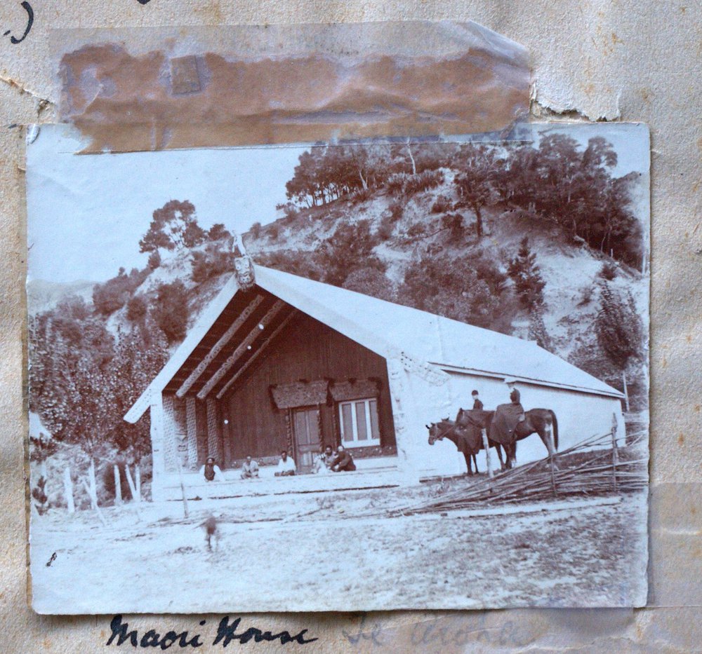 Whare whakairo at Te Aroha