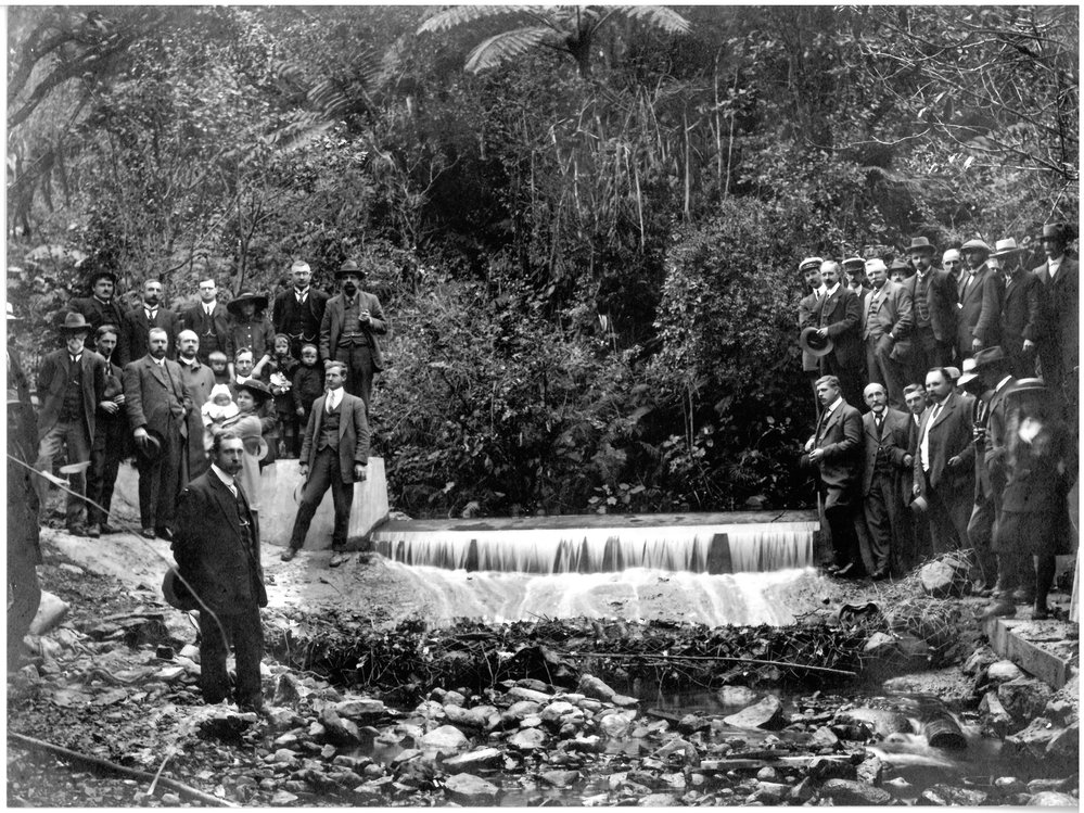 The Opening of the Kirikiri Dam near Te Puke