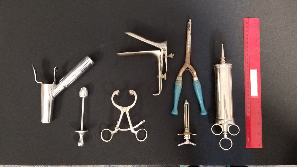 Implements used at Te Puke Hospital