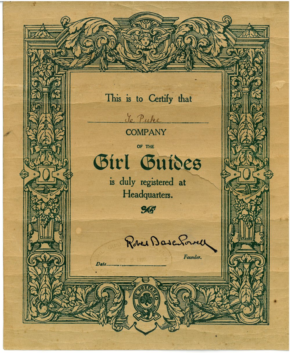 Girl Guides official registration in Te Puke