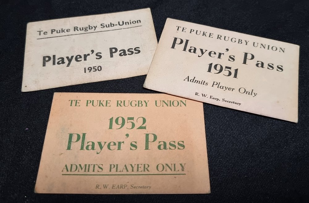 Te Puke Rugby Union Player's Passes