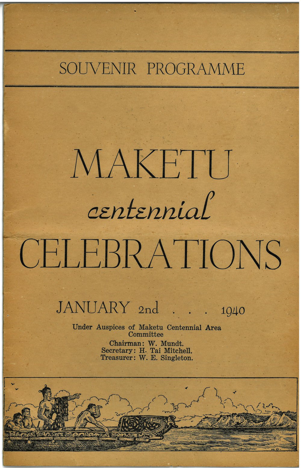 Maketu Centennial Celebrations Souvenir Programme cover