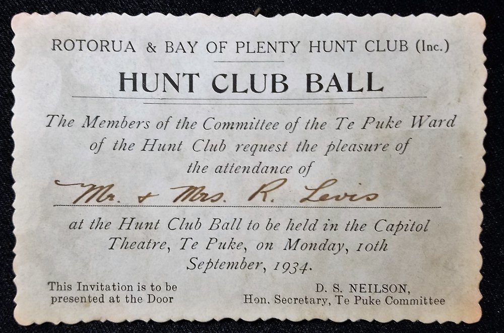 Invite to the Hunt Club Ball