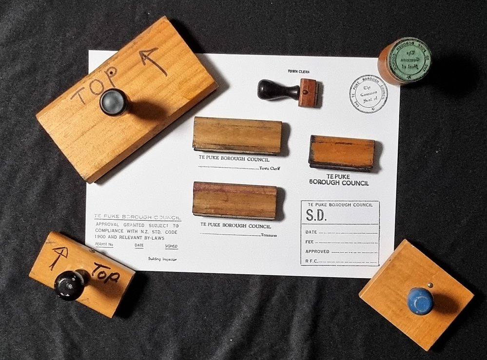 Administrational stamps for the Borough of Te Puke