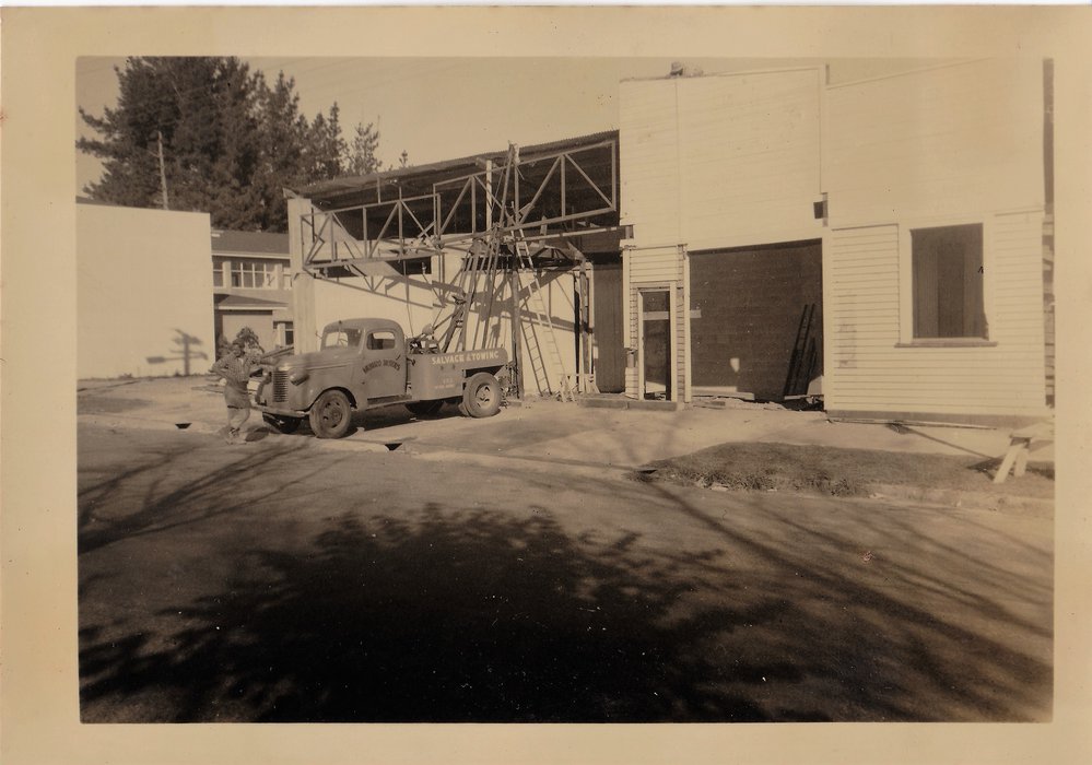 W.E Harris Garage - one step closer!