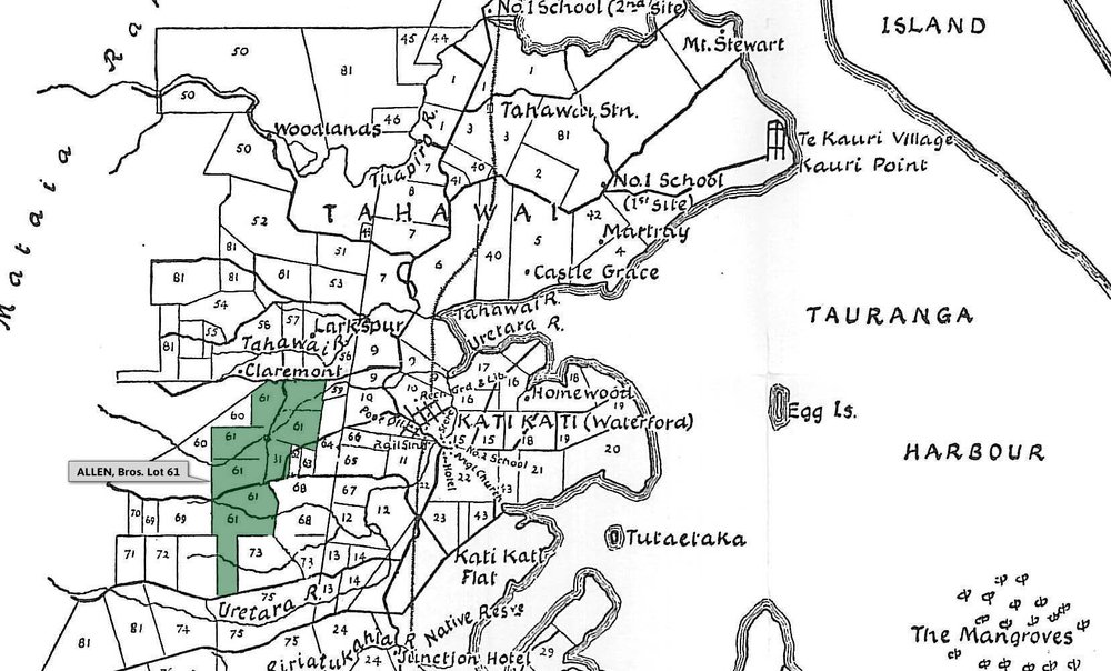 SETTLER ALLEN, (Brothers). Lot 61 Tahawai Settlement