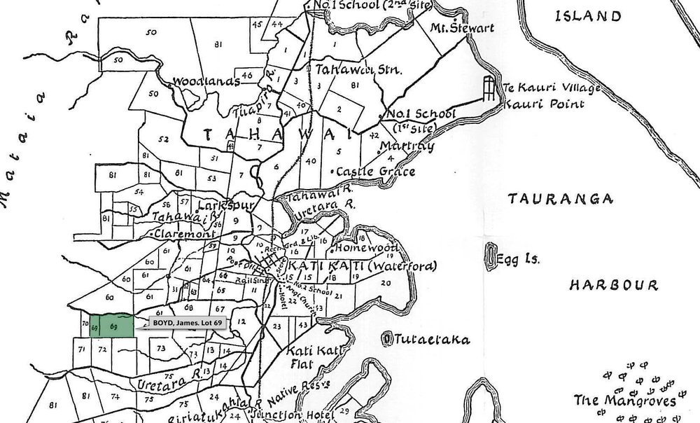 SETTLER BOYD, James. Lot 69 Tahawai Settlement