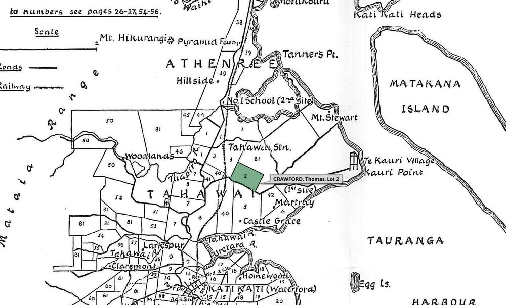 SETTLER CRAWFORD, Thomas. Lot 2 Tahawai Settlement