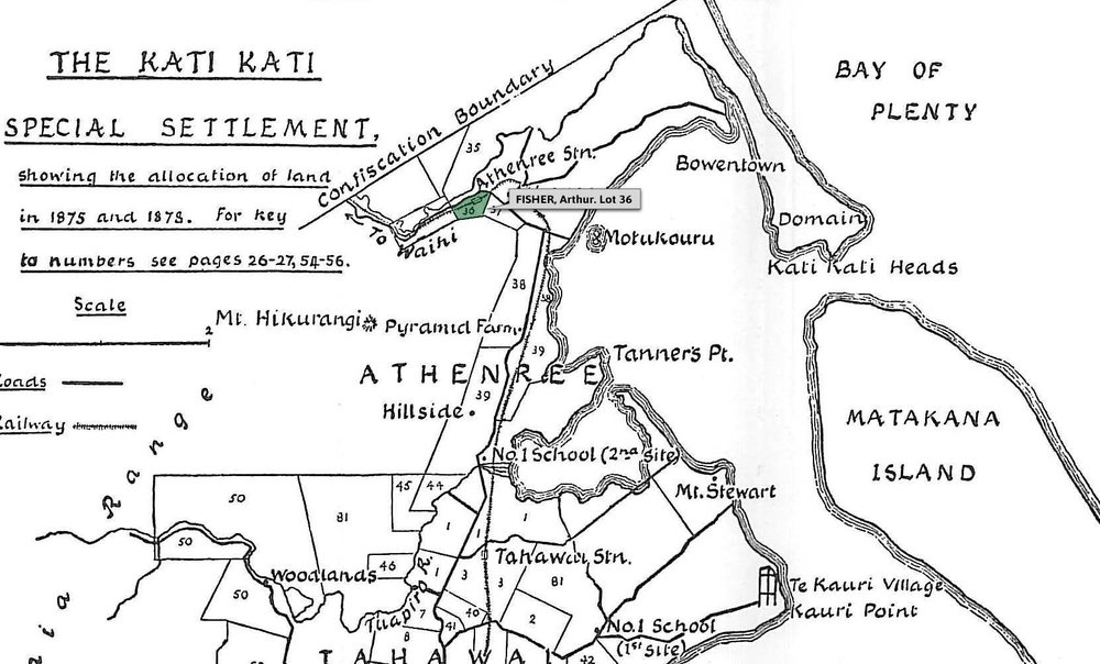 SETTLER FISHER, Arthur W. Lot 36 Tahawai Settlement