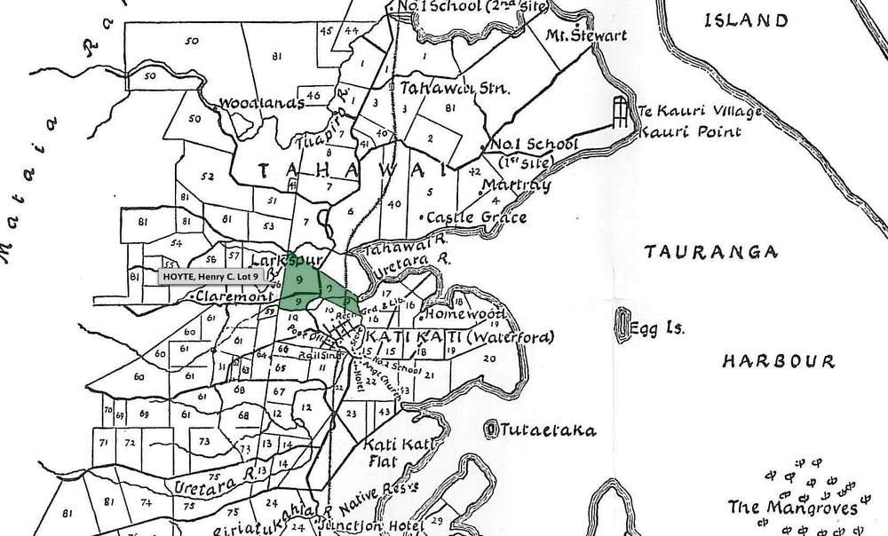 SETTLER HOYTE, Henry C. Lot 9 Tahawai Settlement