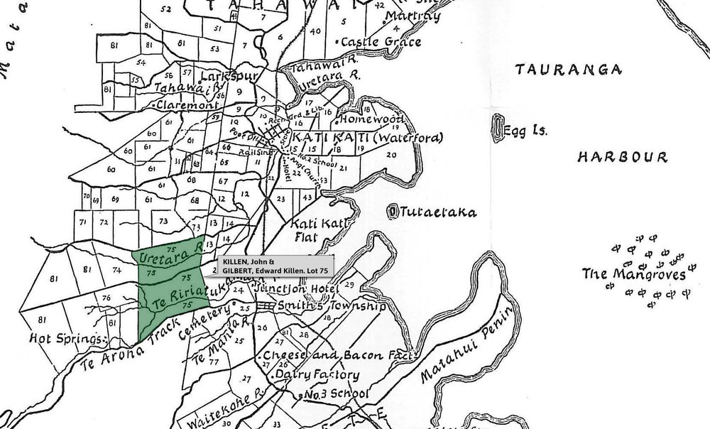 SETTLER KILLEN, John &amp; GILBERT, Edward Killen. Lot 75 Tahawai Settlement