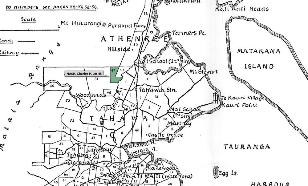 SETTLER NASH, Charles P. Lot 45 Tahawai Settlement