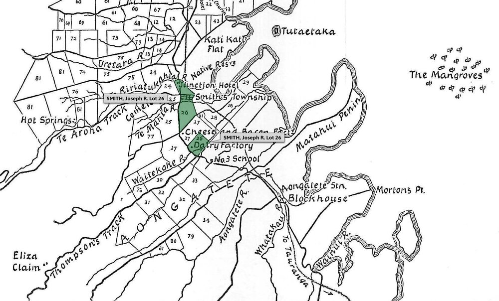 SETTLER SMITH, Joseph R. Lot 26 Te Mania Settlement