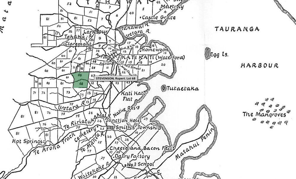 SETTLER STEVENSON, Rupert. Lot 68 Tahawai Settlement