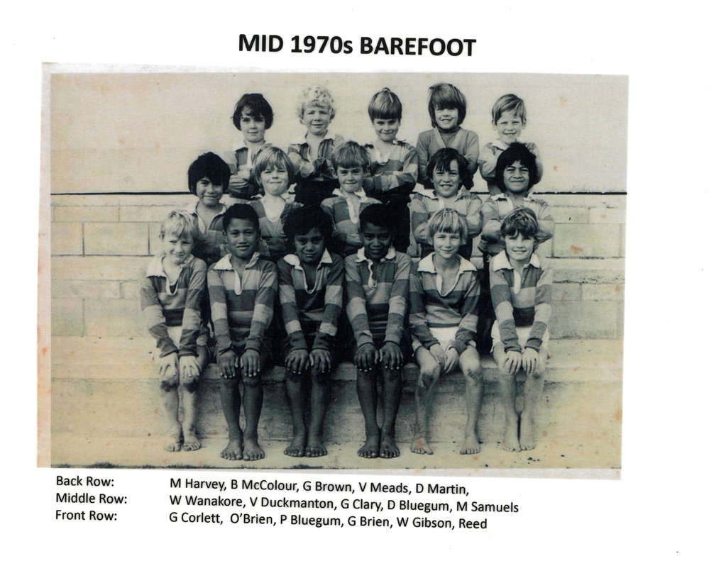Mid 1970s barefoot rugby