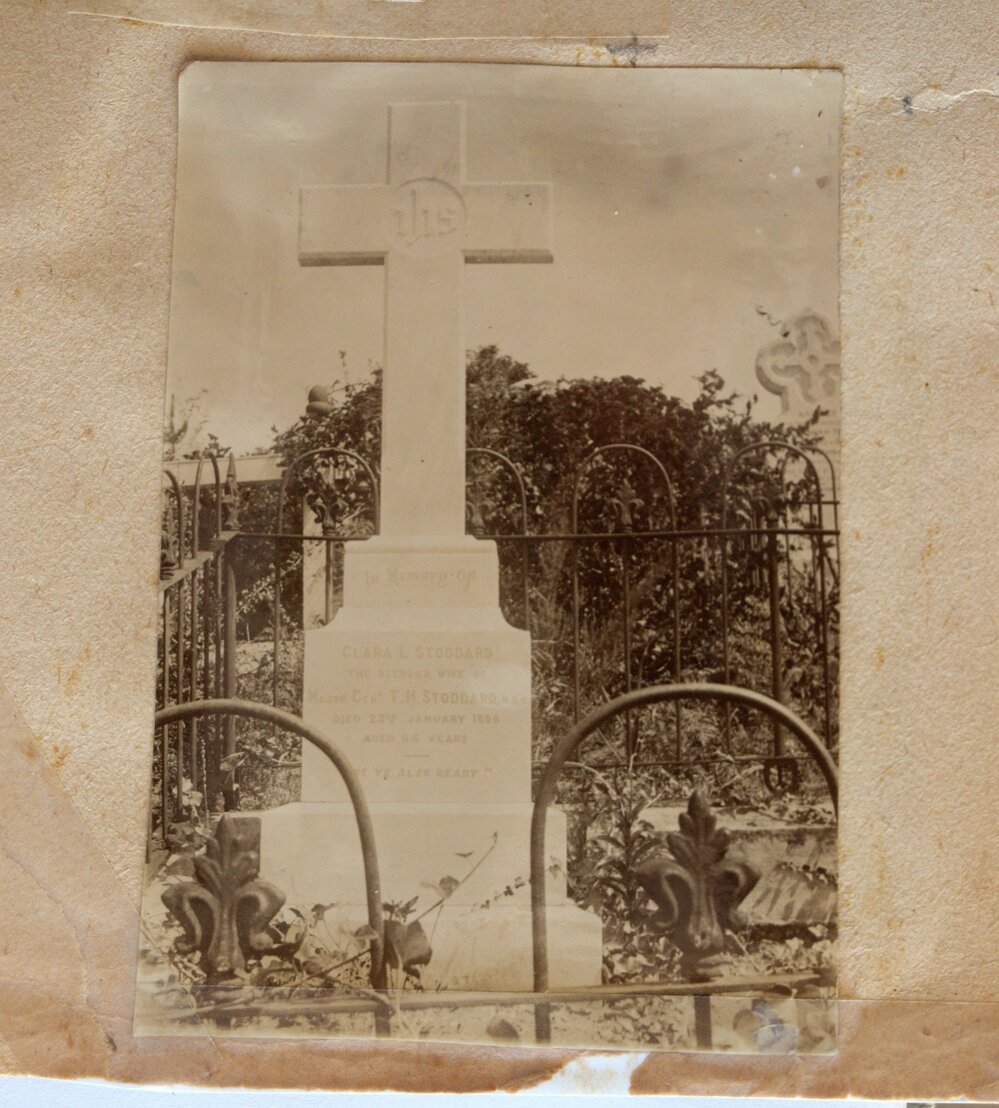 The grave of Major General Thomas Henry Stoddard and his wife Clara