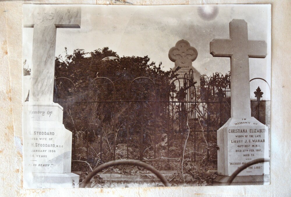 The grave of Christiana Elizabeth Wahab
