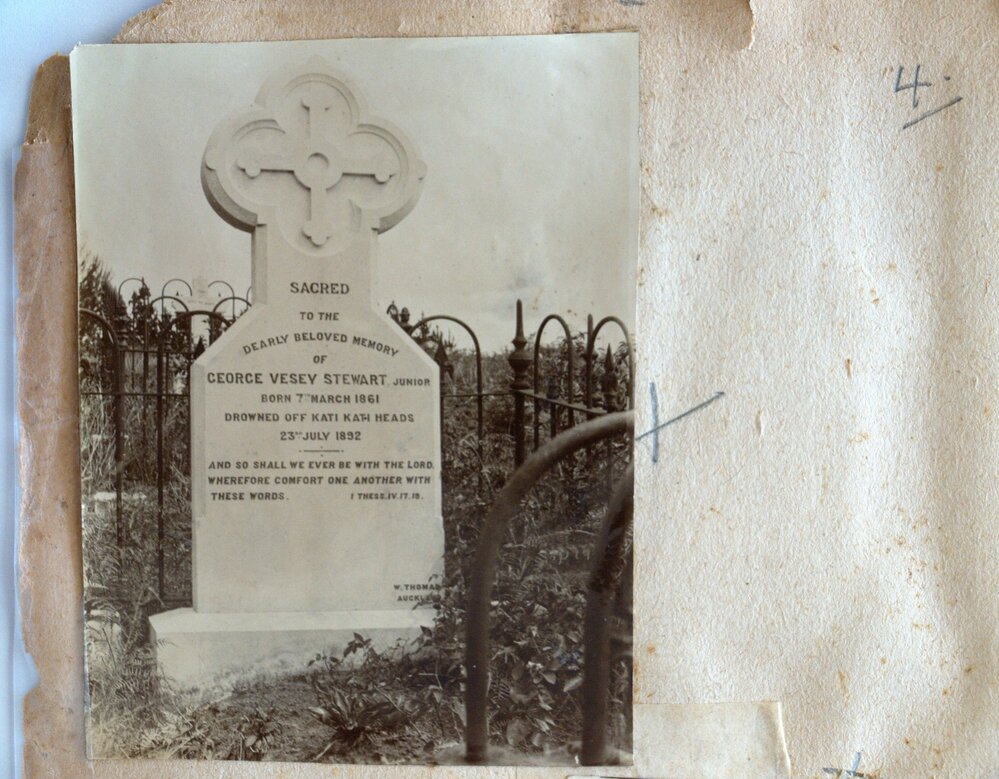 The grave of George Vesey Stewart Jnr.