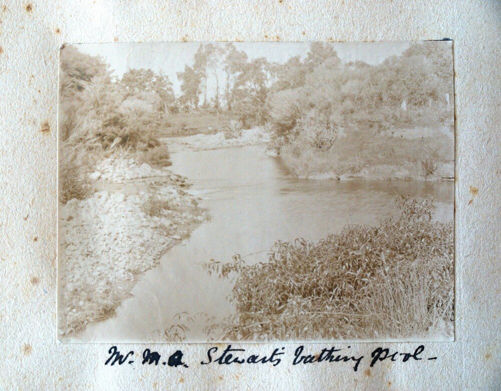 River bathing pool at Fincoul in Katikati