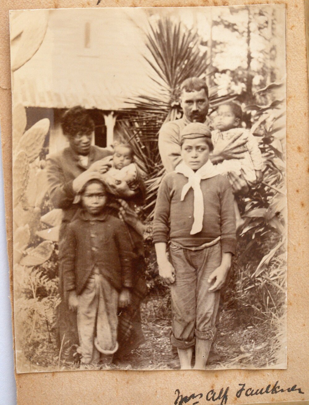 Alf Faulkner with children